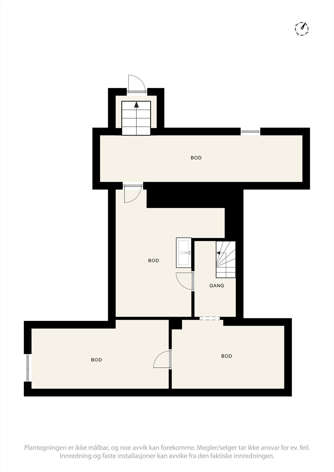 Plantegning U.etg. Galleribilde