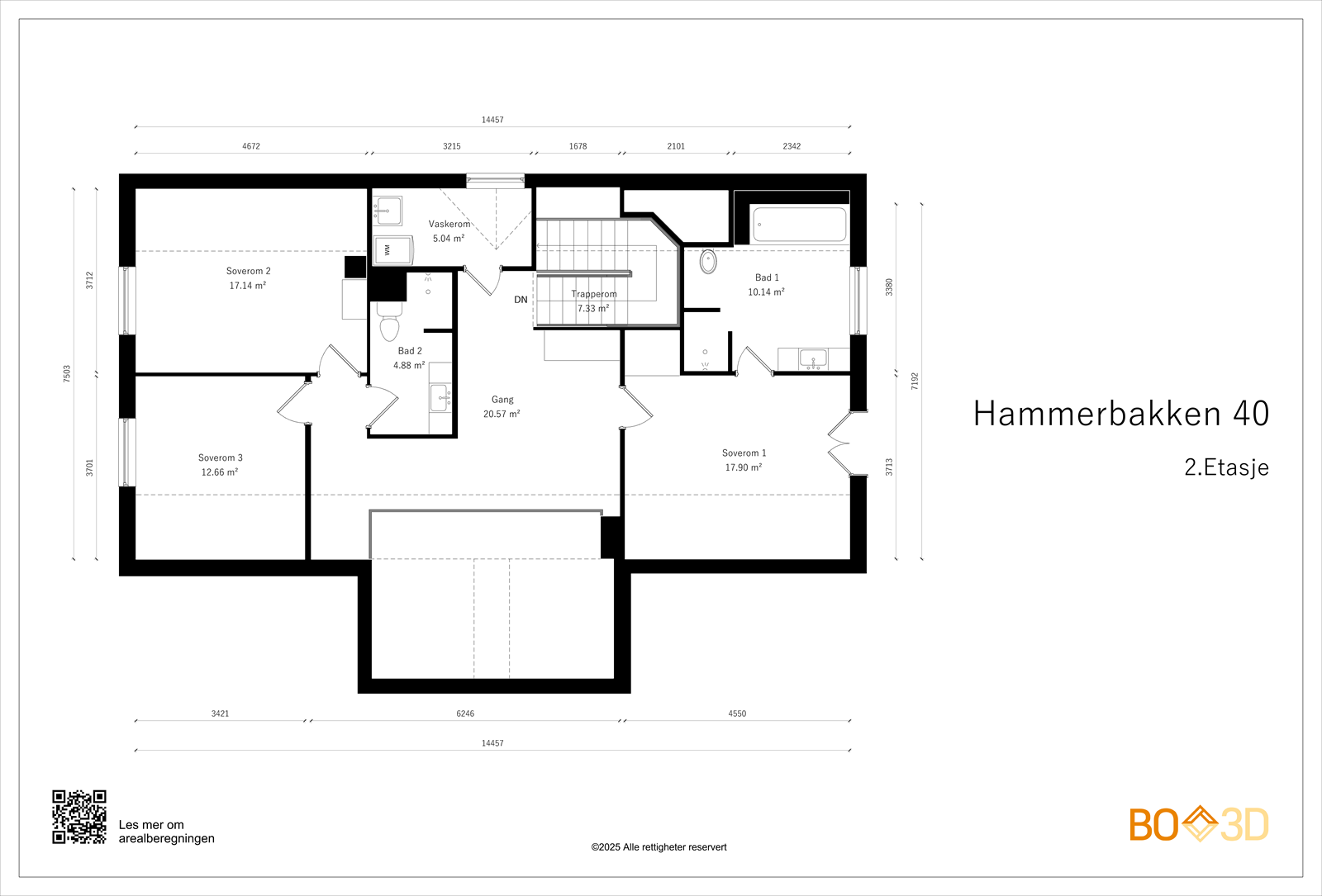 Hammerbakken 40-2.Etasje-Useable area (2).png Galleribilde