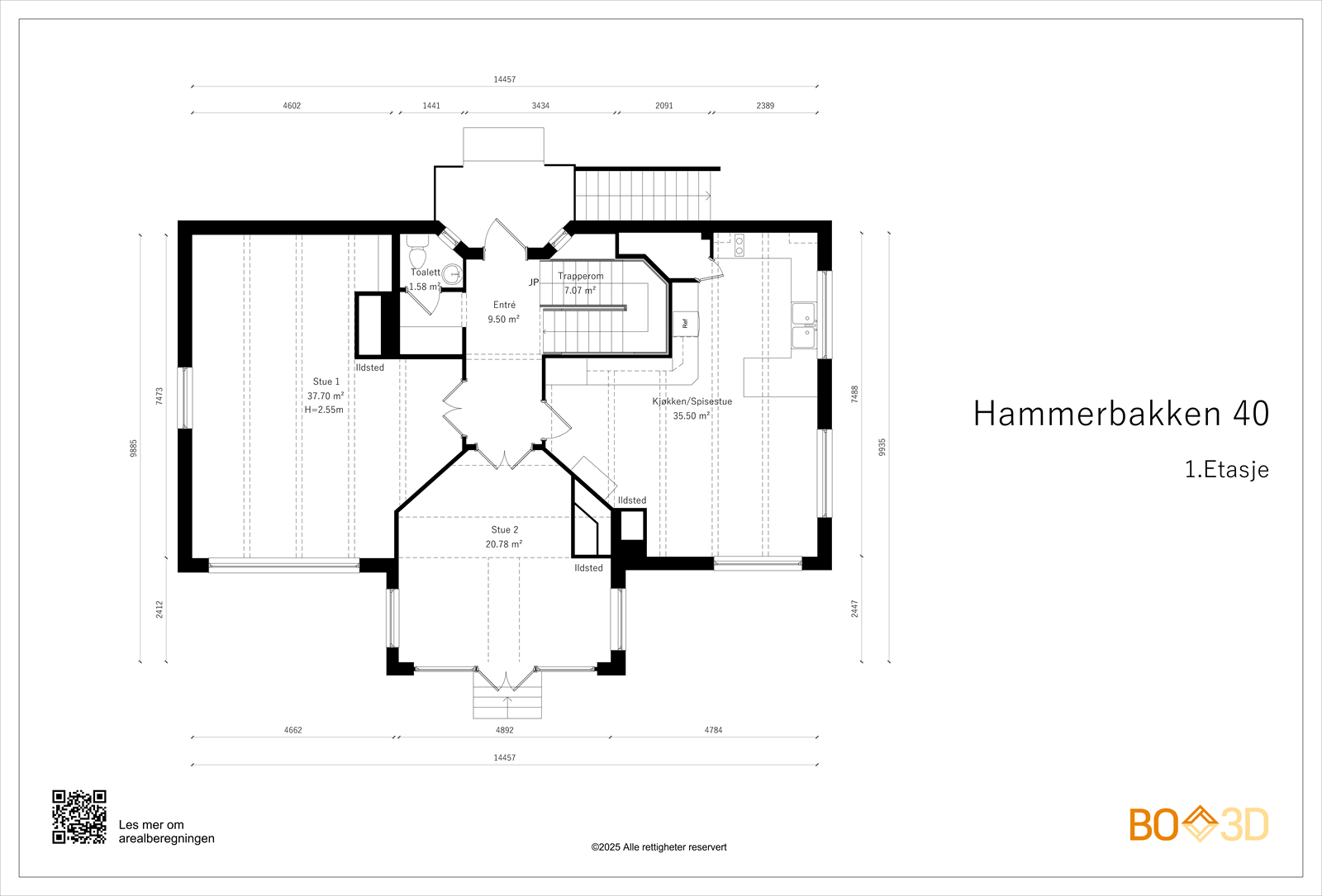 Plantegning 1.Etasje Galleribilde