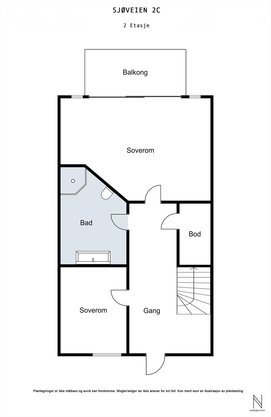 Plantegning 2. etasje Galleribilde