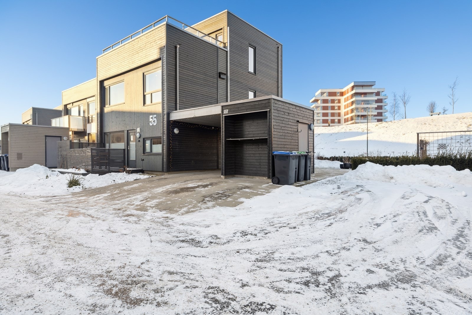 Nyere funkisbolig med unik endetomt i Sørhellinga. Galleribilde