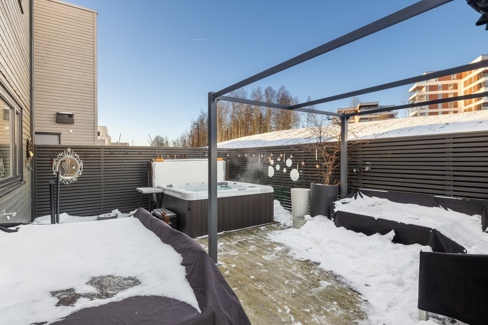 En skjermet og privat sone for velvære og avslapning. Galleribilde