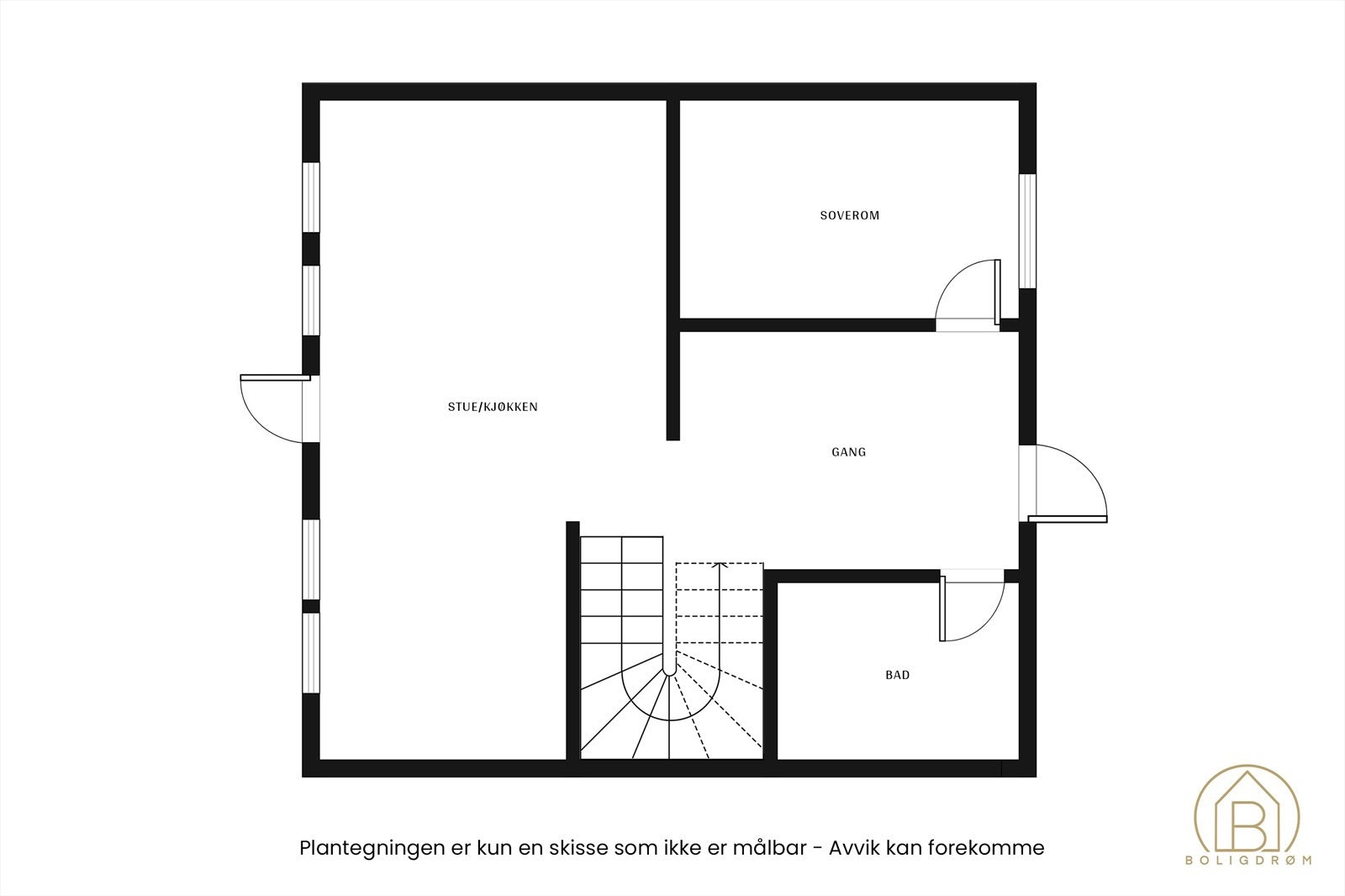 Plantegning 1. etasje. Galleribilde