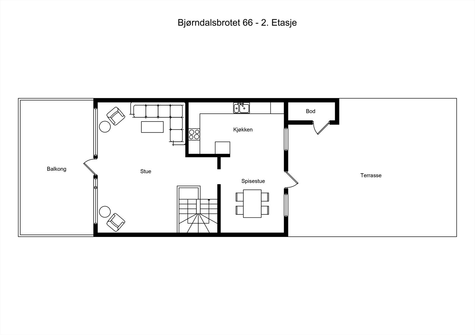 - Plantegning 2. etasje - Galleribilde