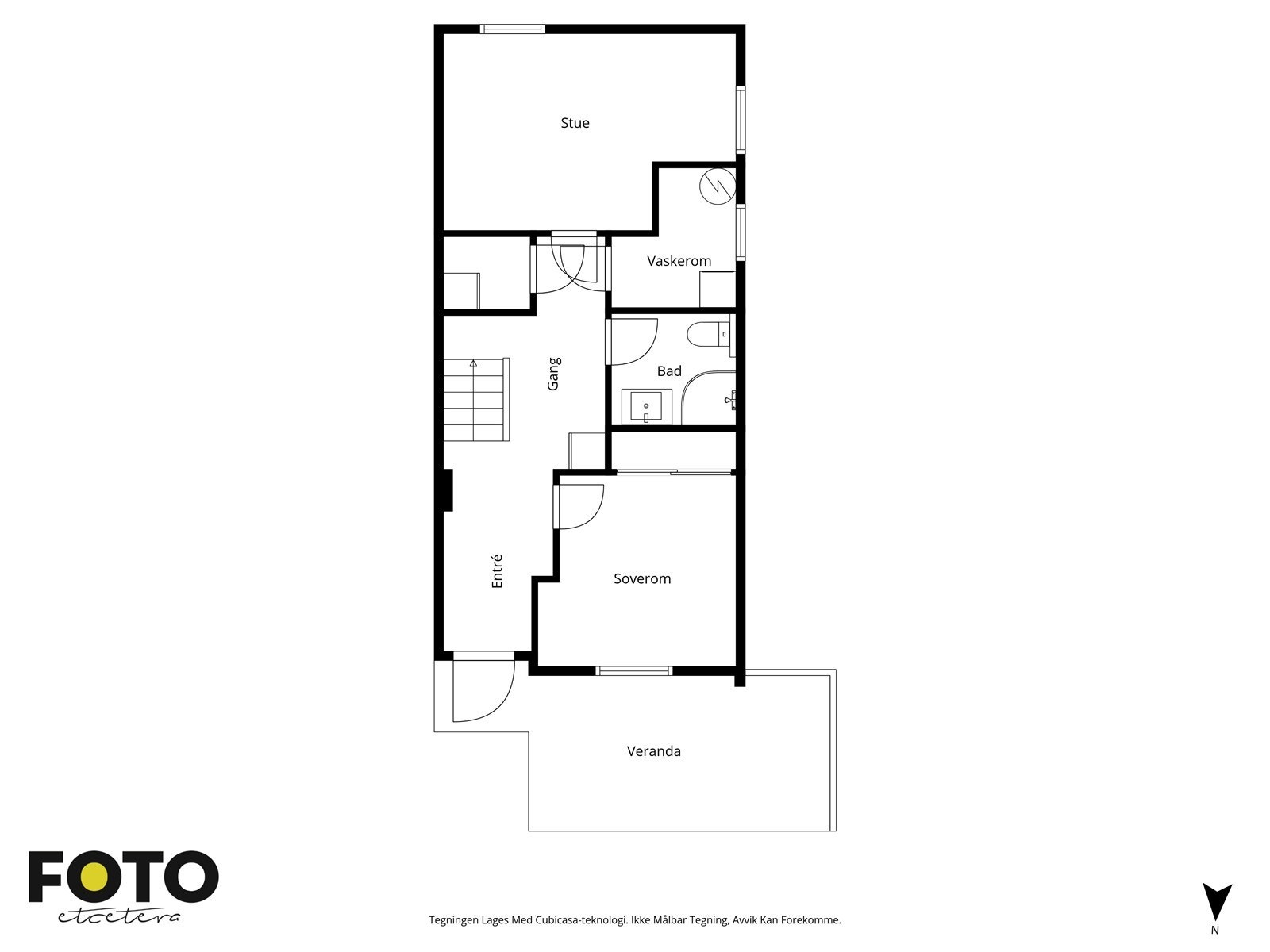 Underetasjen - Veiledende plantegning - Ikke målbar Galleribilde