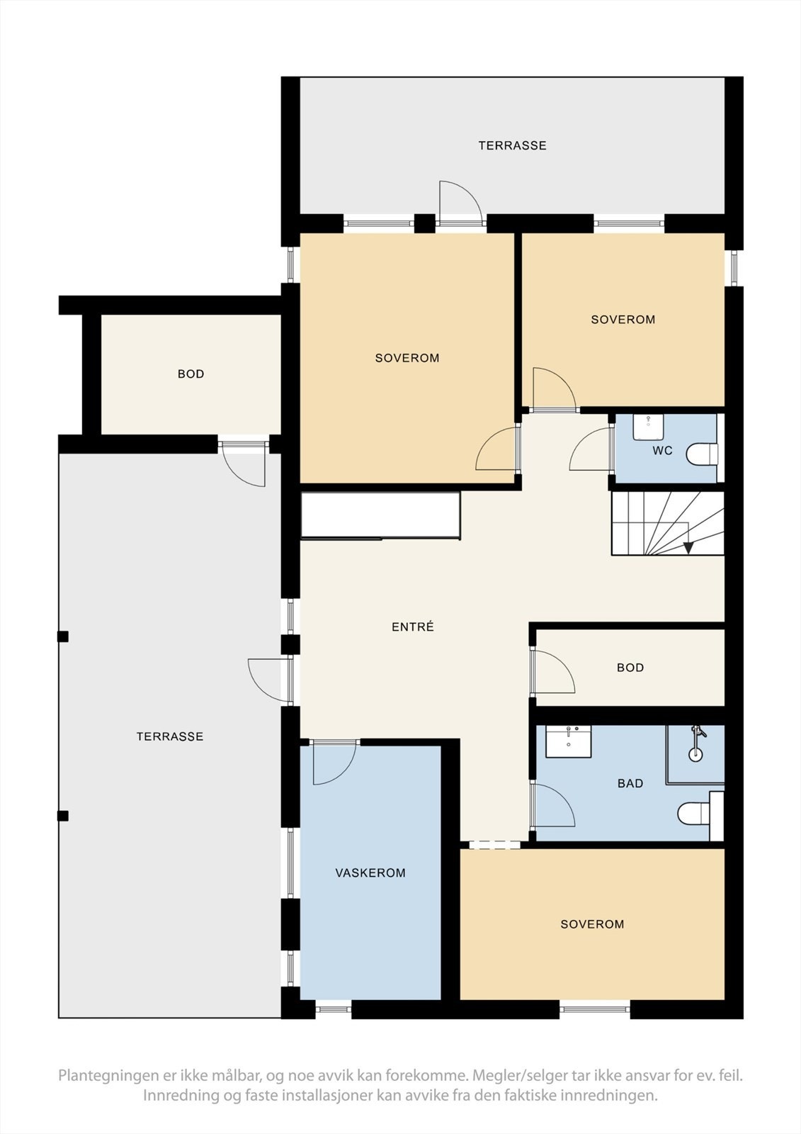 Plantegning 1. etasje. Galleribilde