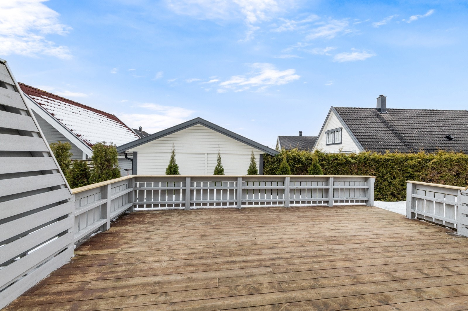 Stor vestvendt terrasse Galleribilde