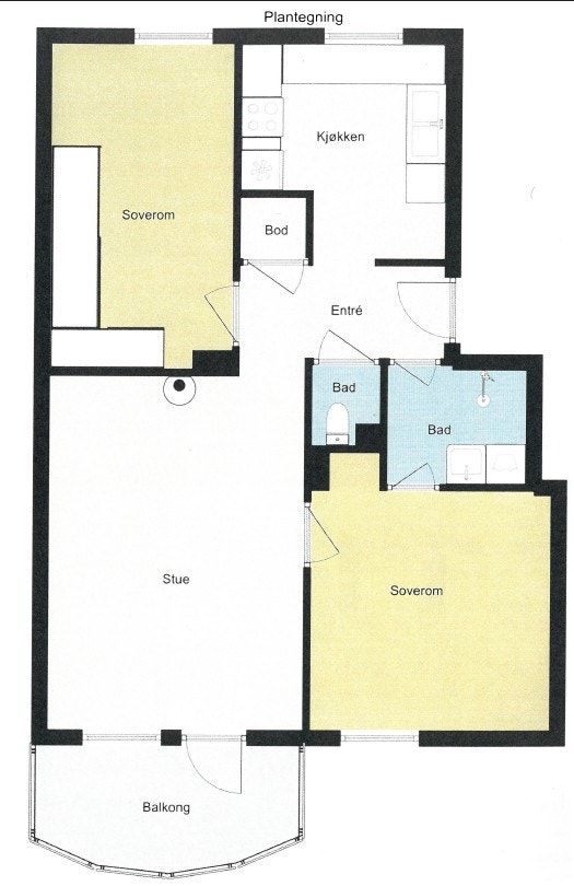 Plantegning Galleribilde