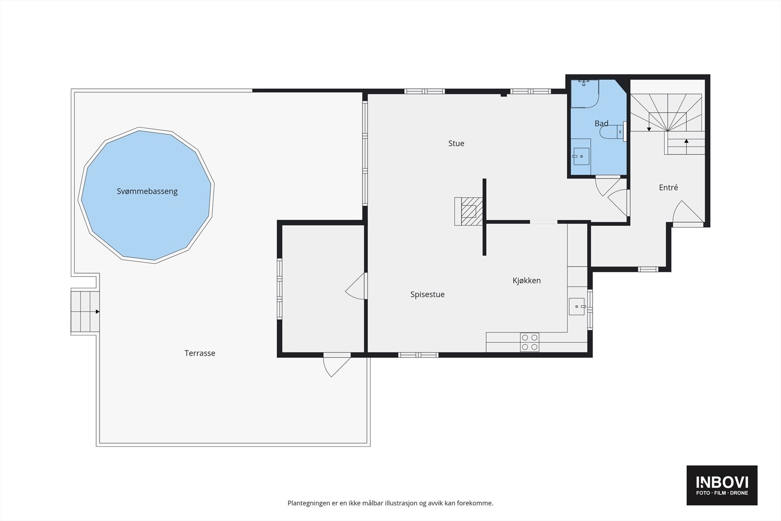 Plantegning 1.etg Galleribilde