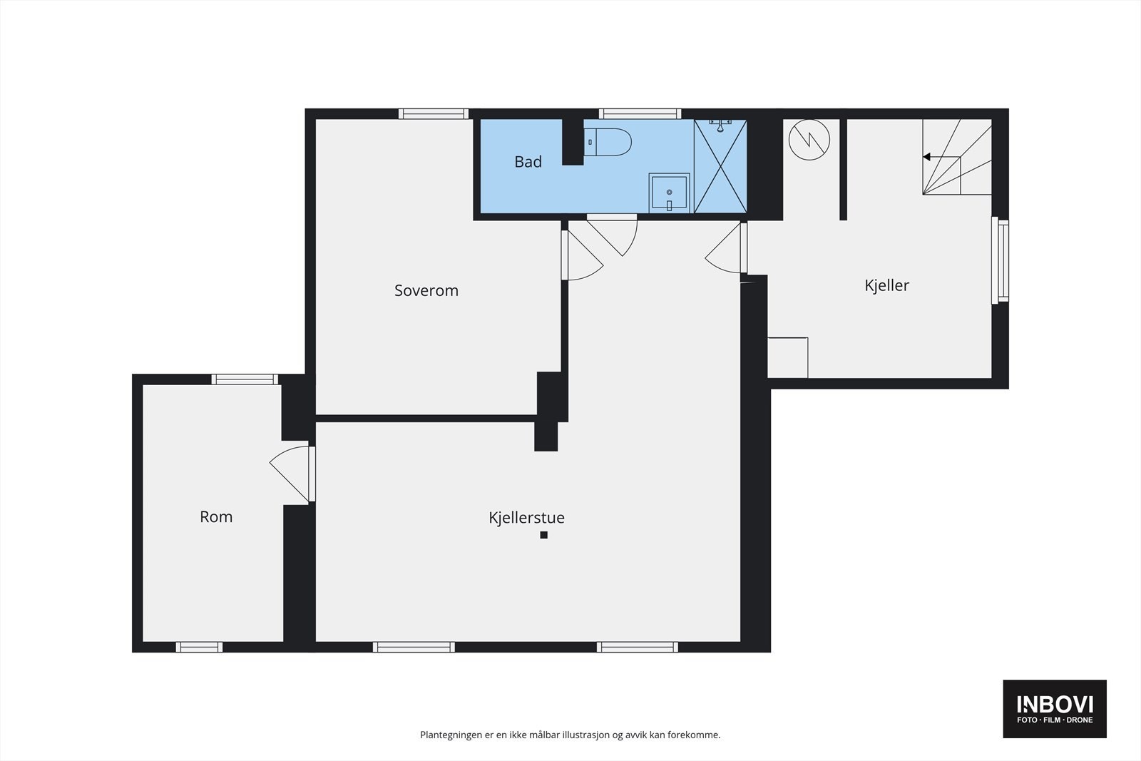 Plantegning kjeller Galleribilde