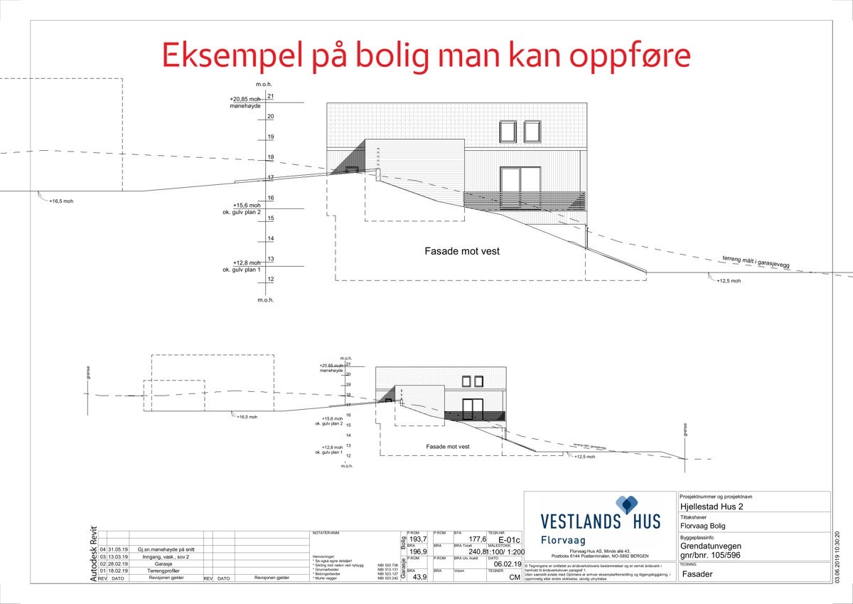 Eksempel på enebolig man kan bygge Grendatunvegen 1 A-3 Galleribilde