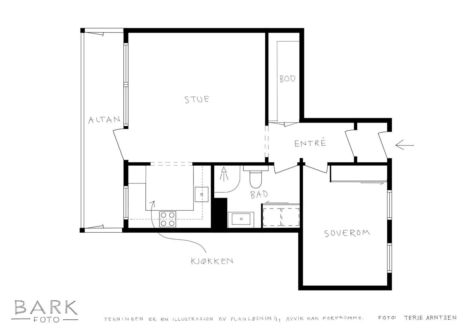ASK Eiendomsmegling - Plantegning Galleribilde