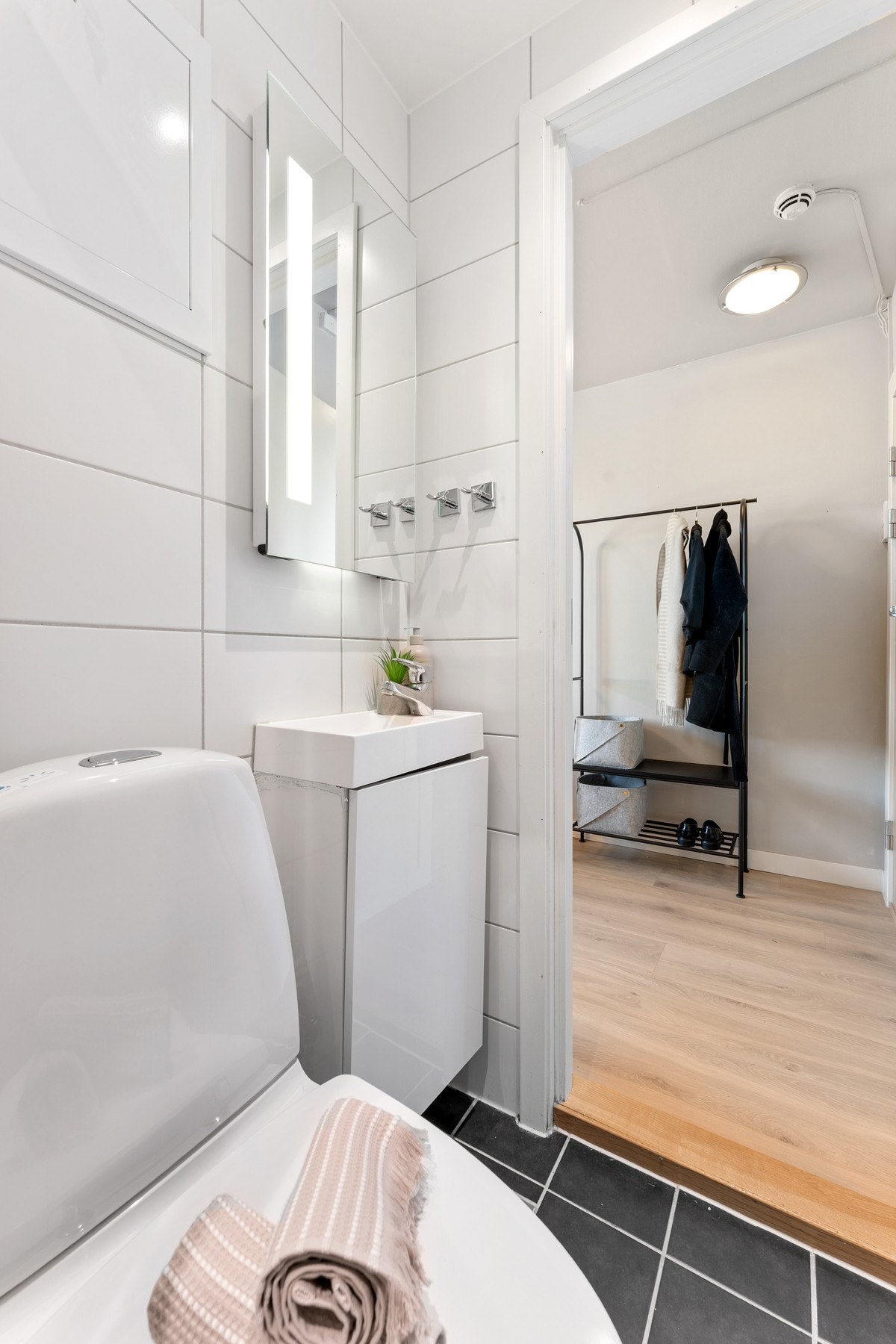 Badet er pusset i regi av borettslaget i 2013/2014. Galleribilde