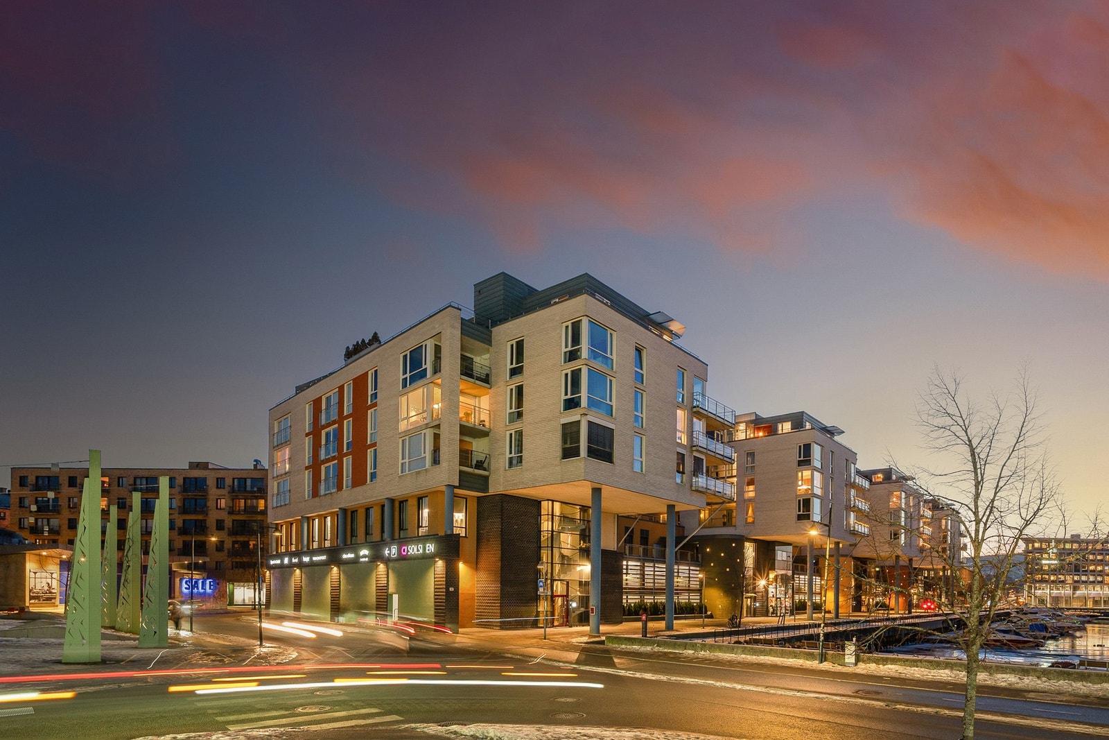 Thaulowkaia byr på nærhet til både byliv, servicetilbud og rekreasjon. Galleribilde