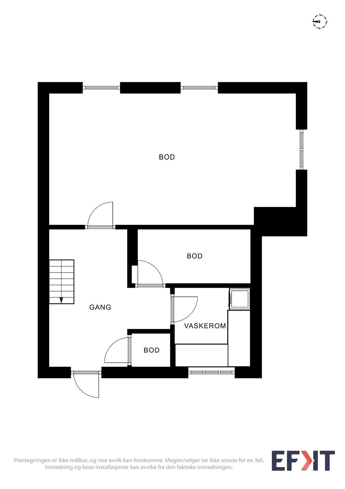 Planløsning u.etg. Galleribilde