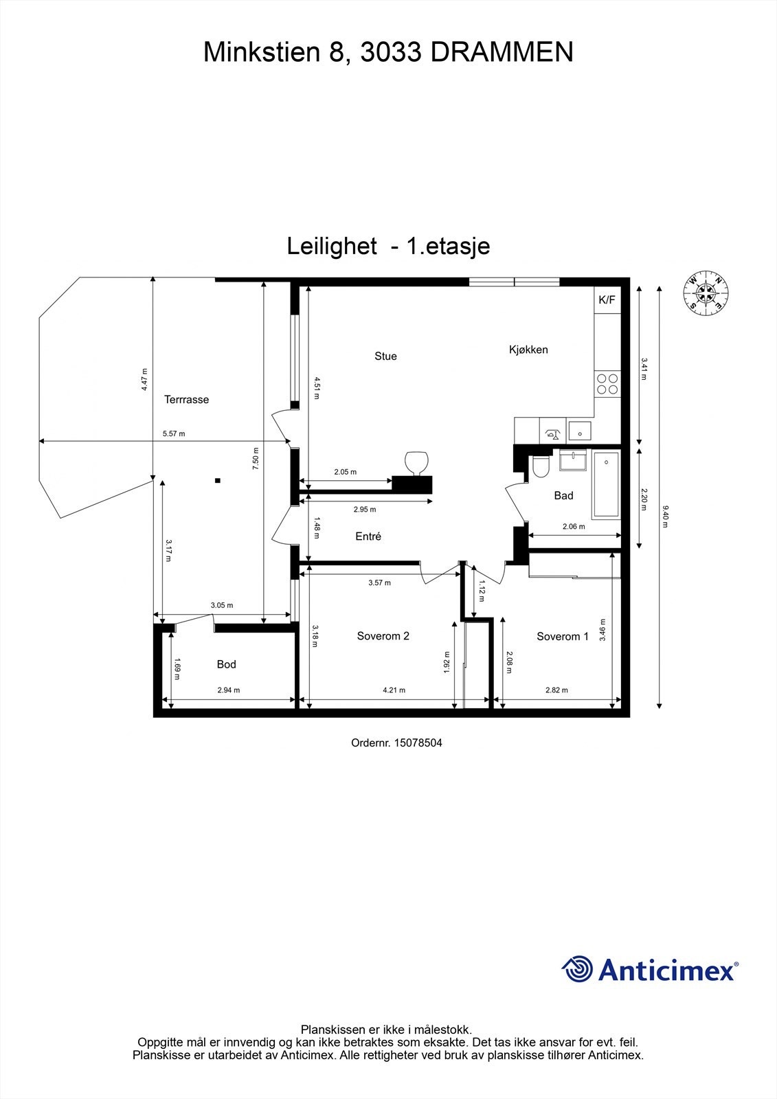 Plantegning - 1. etasje Galleribilde