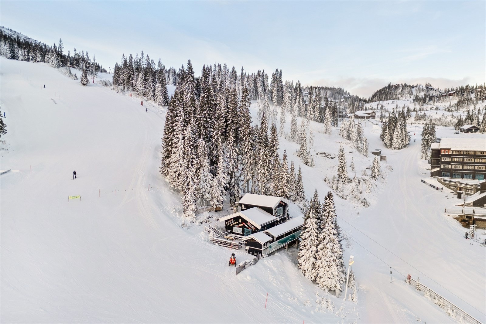 Populære Koia ligger kun et par stavtak fra leiligheten. Galleribilde