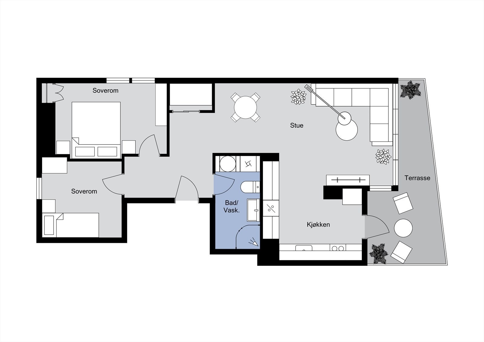 Plantegning - 1. etasje Galleribilde