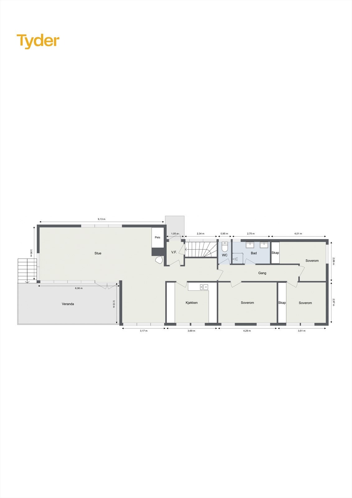 Plantegning 1. Etasje Galleribilde