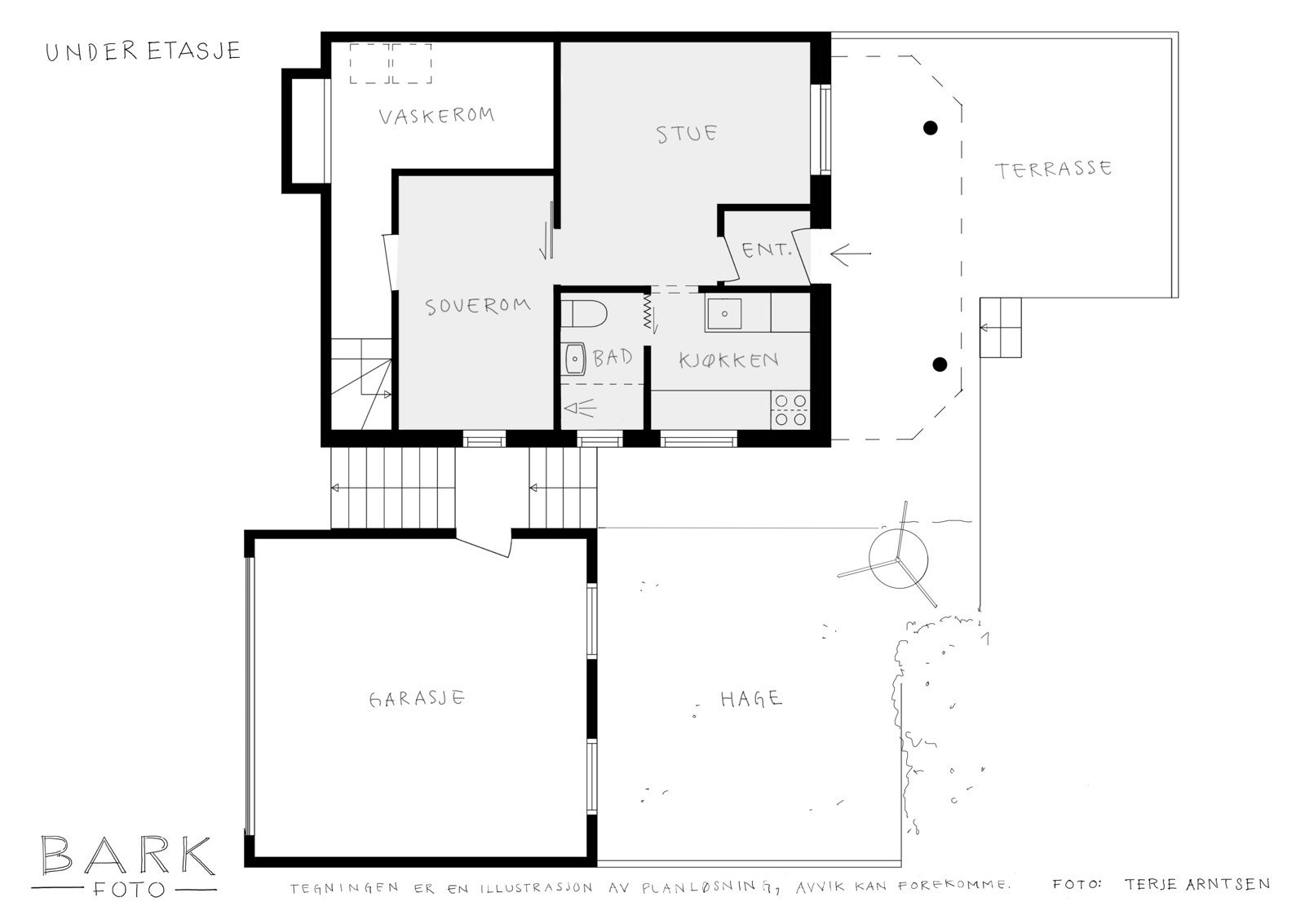 - Planløsning underetasje - Galleribilde