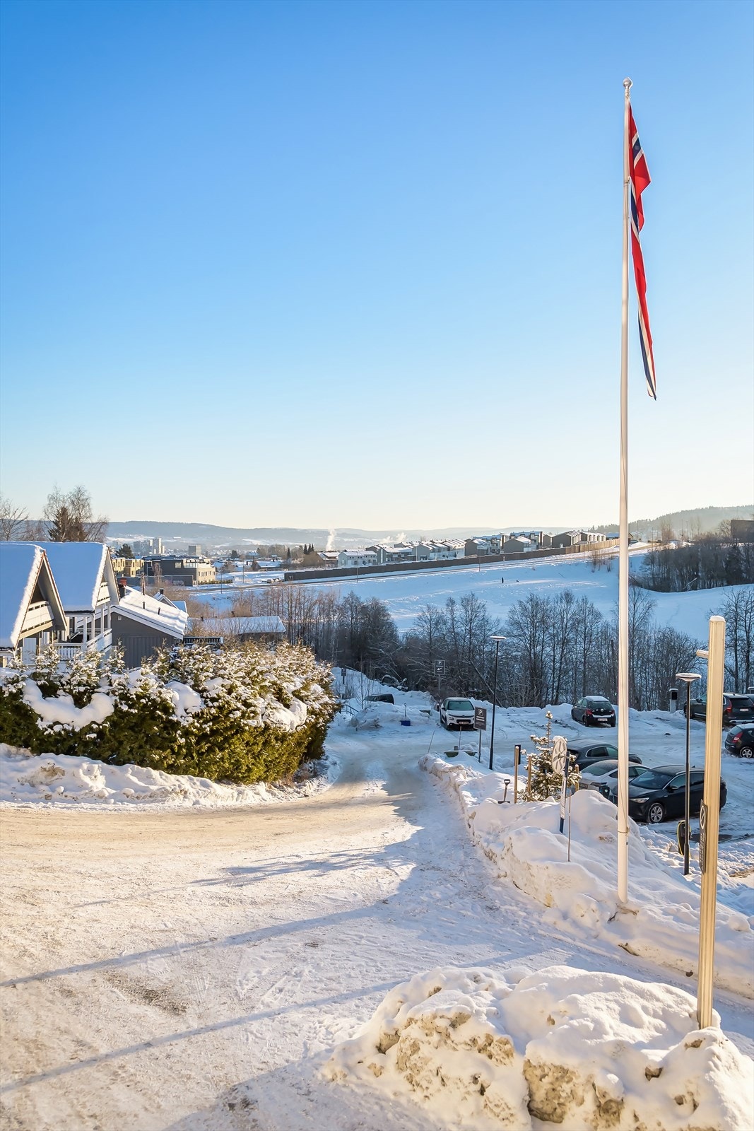 Utsikt fra balkongen Galleribilde
