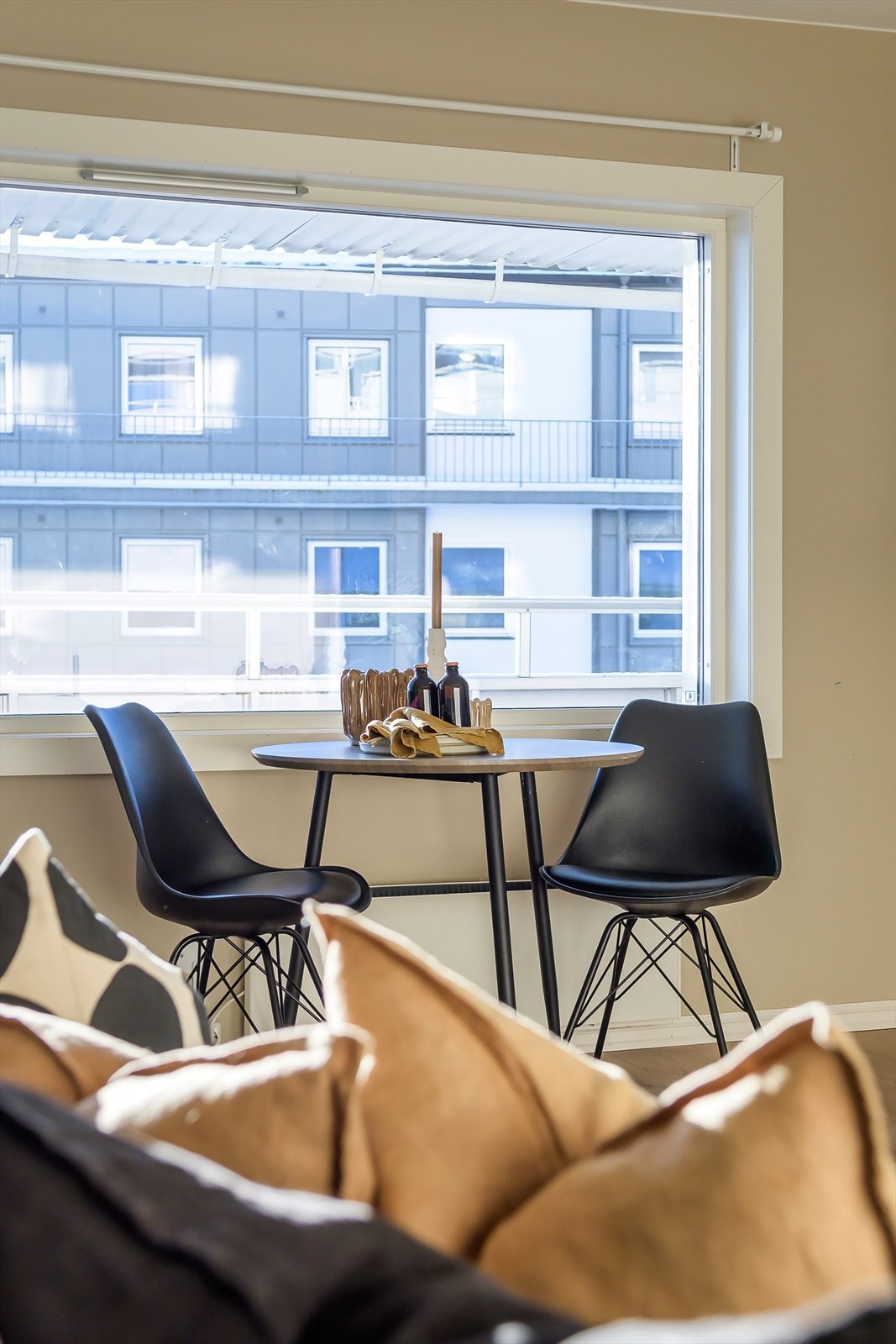 Vinduene i boligen ble skiftet ut i 2022. Galleribilde