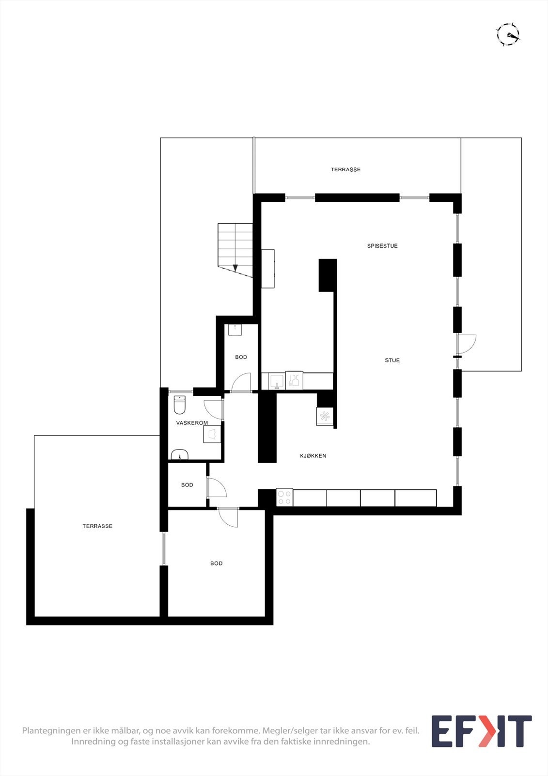 Plantegning næringsdel Galleribilde