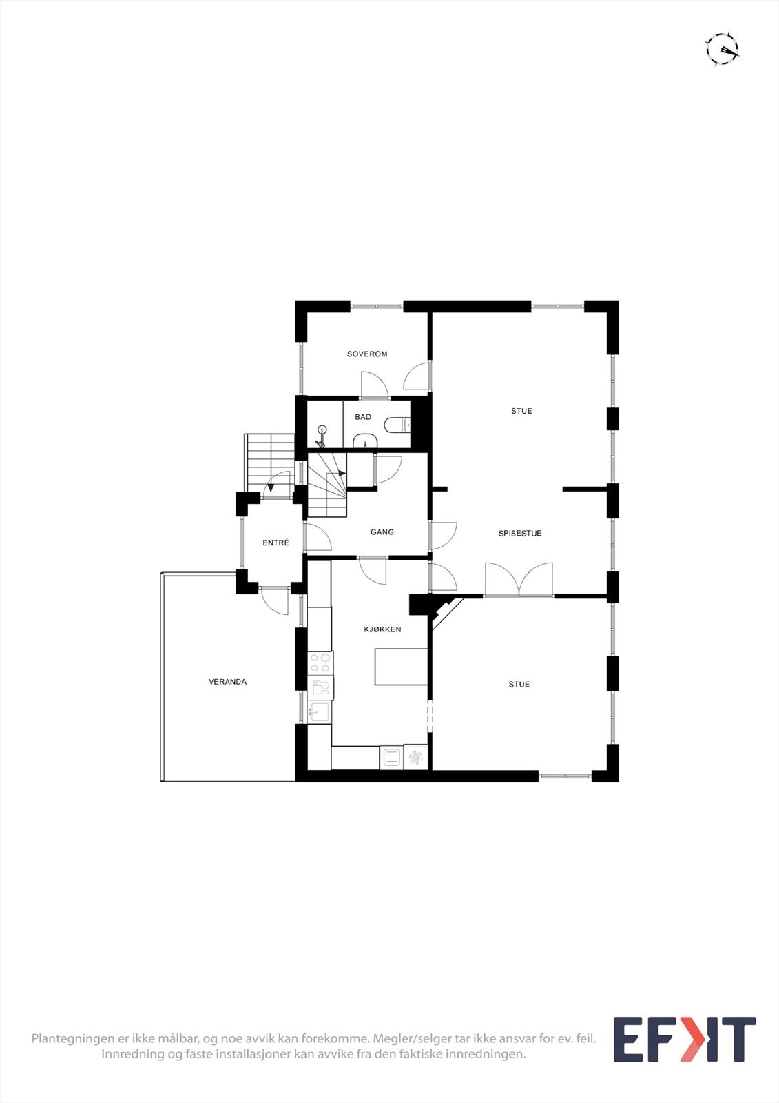 Plantegning hoveddel Galleribilde
