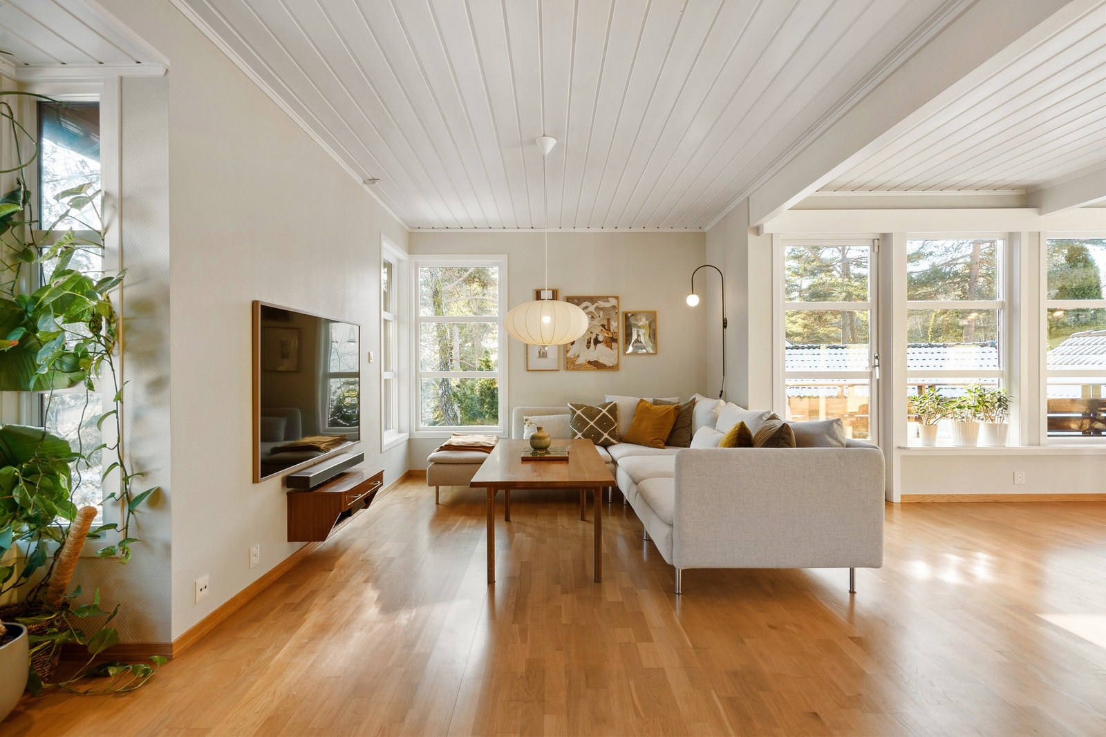 Stuen har gode møbleringsmuligeter. Galleribilde