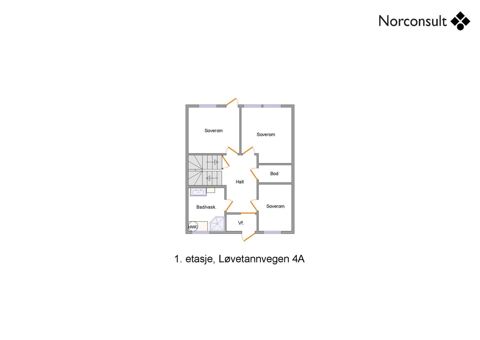 Planskisse - 1.etasje Galleribilde