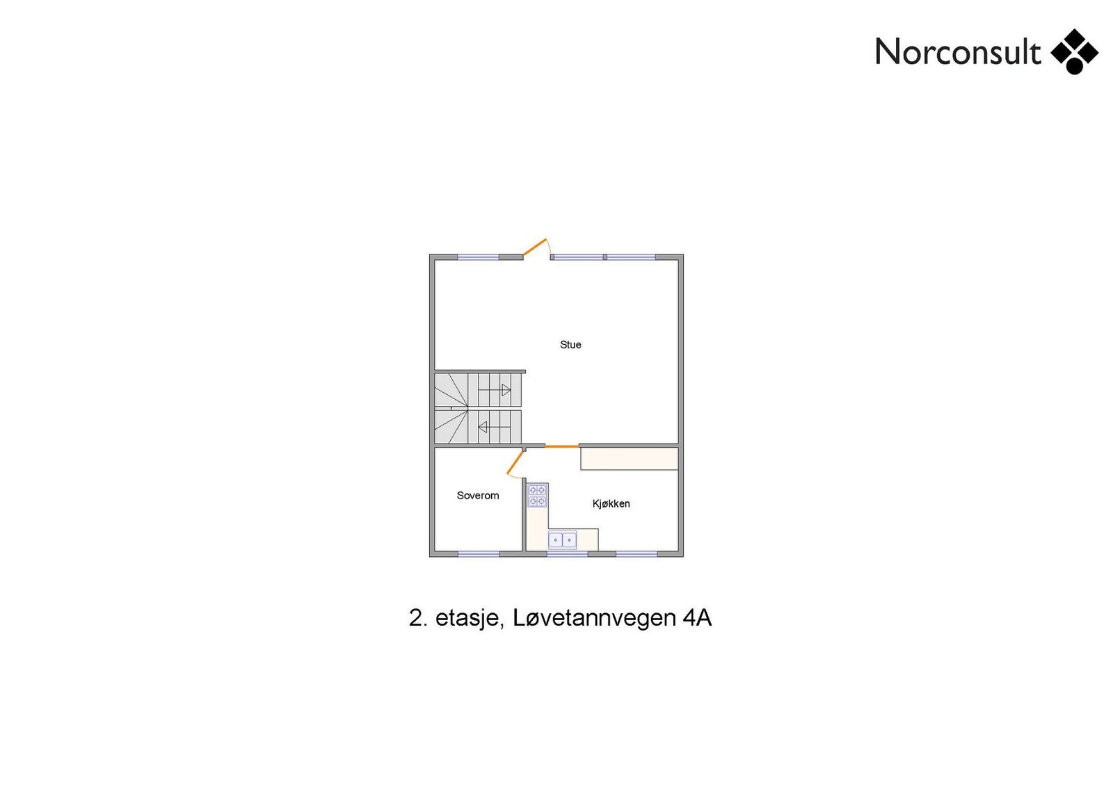 Planskisse - 2.etasje Galleribilde