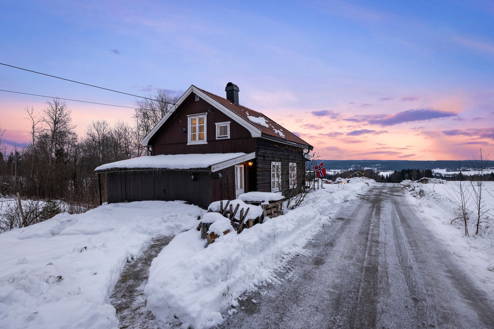 Lun kveldsstemning Galleribilde