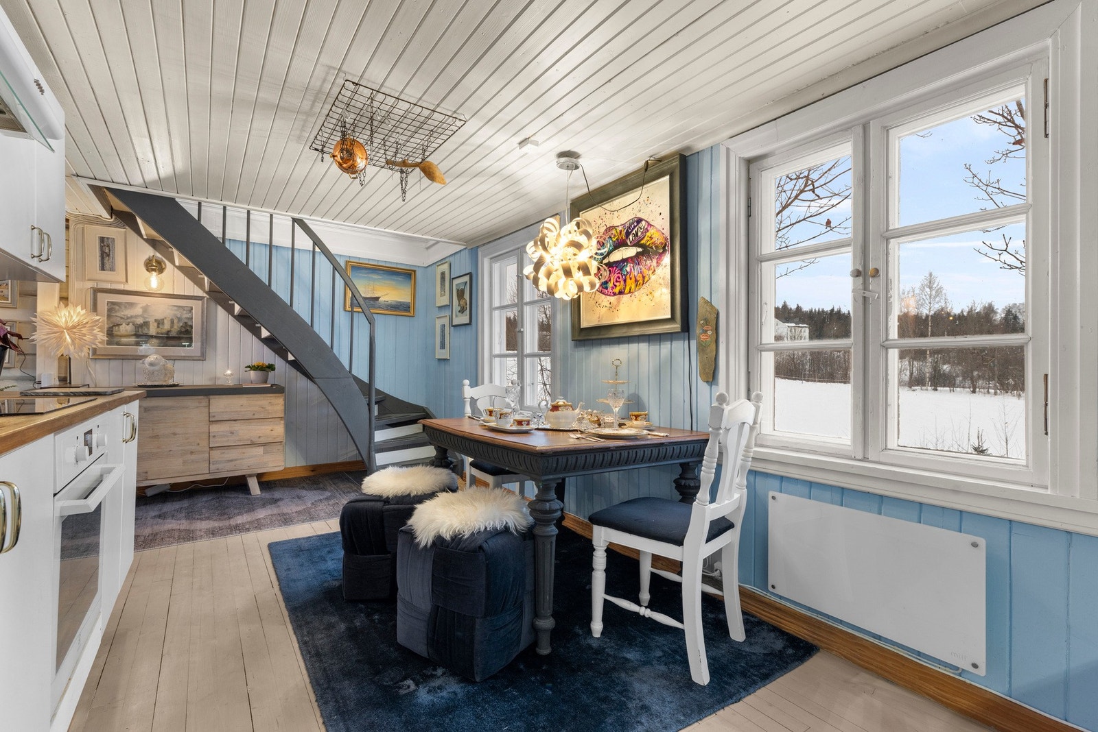 Her er det god plass til et spisebord Galleribilde