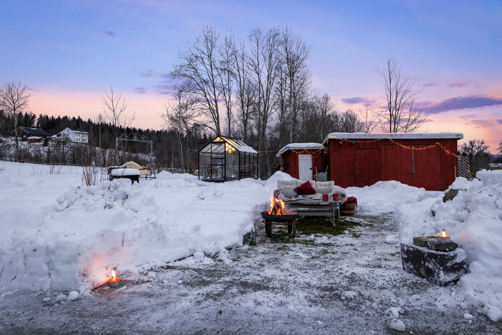 Lun kveldsstemning Galleribilde