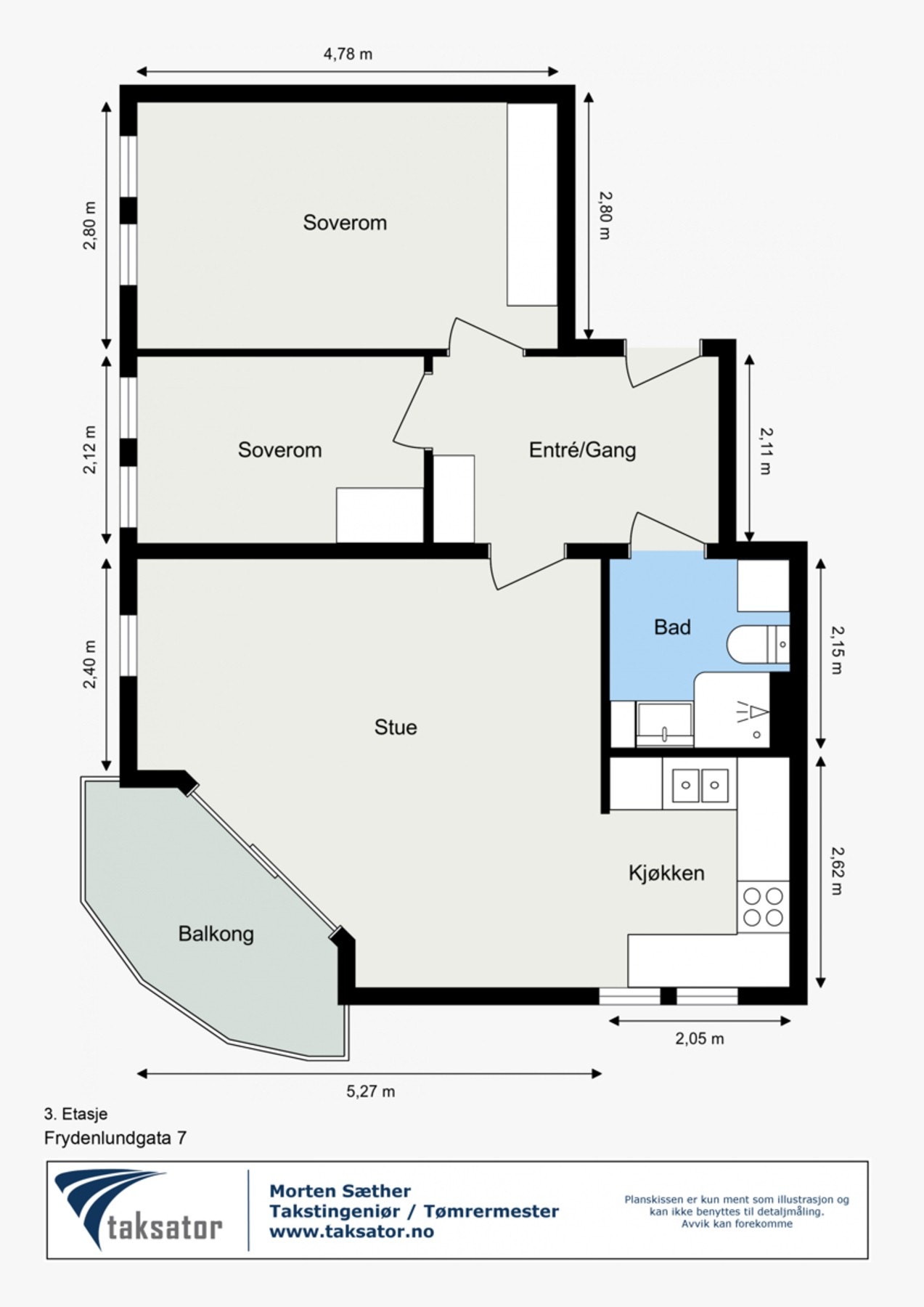 Plantegning - 3.etasje Galleribilde
