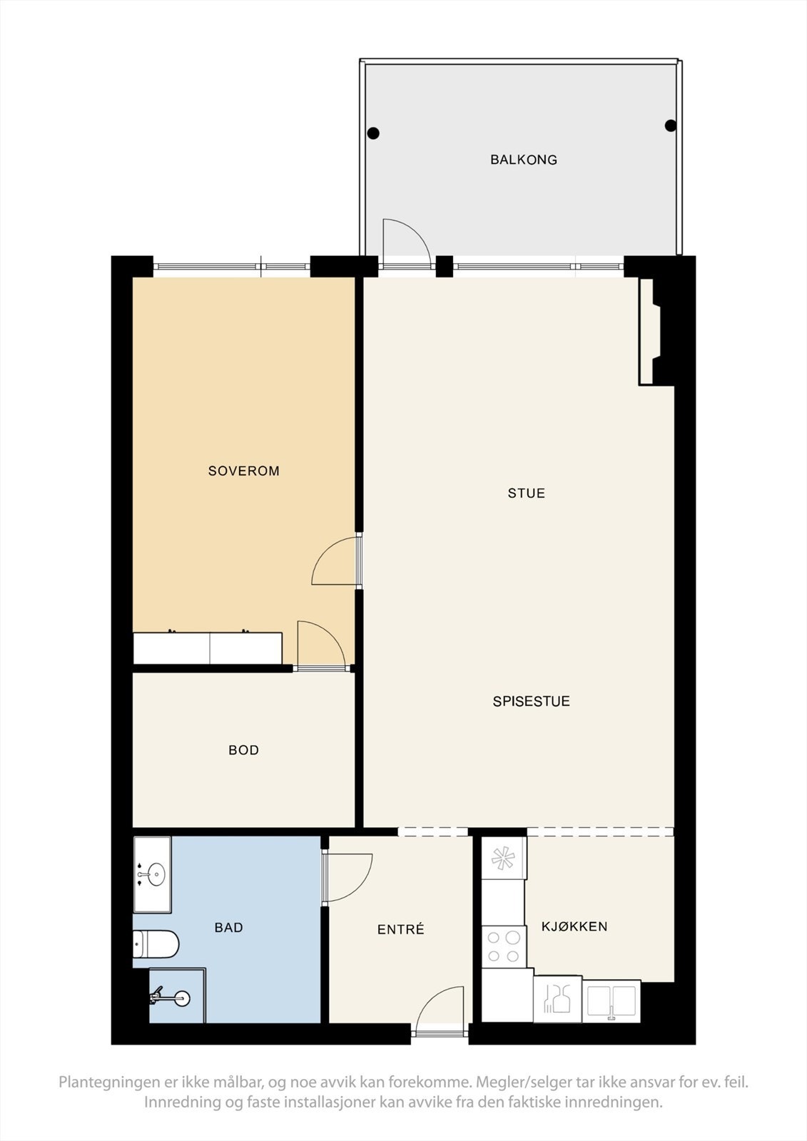Plantegning 2. Etg - Billingstadlia 1. Galleribilde