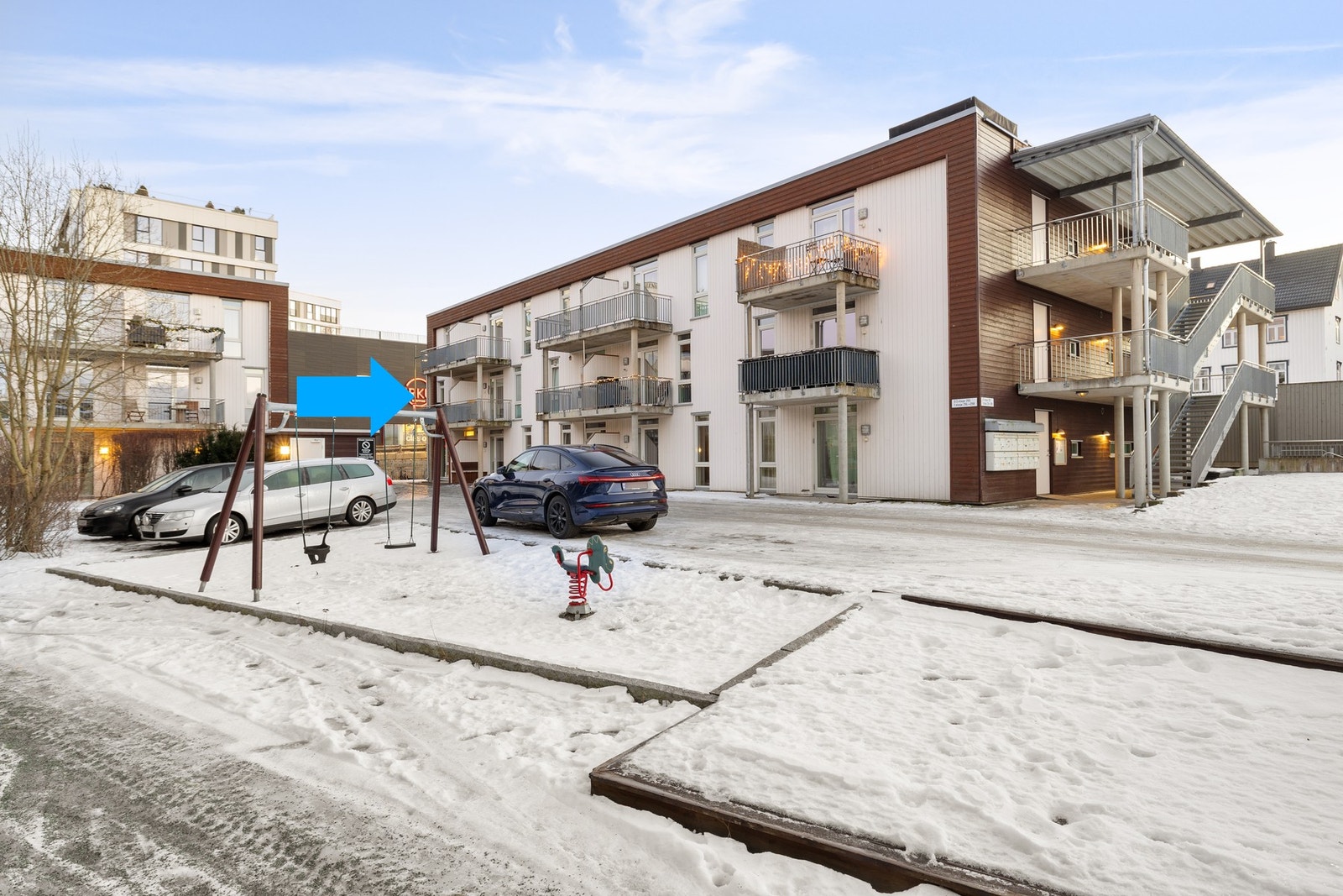 Boligen har fått energiklassifisering "Grønn B", noe som gir mulighet for grønt boliglån. Galleribilde