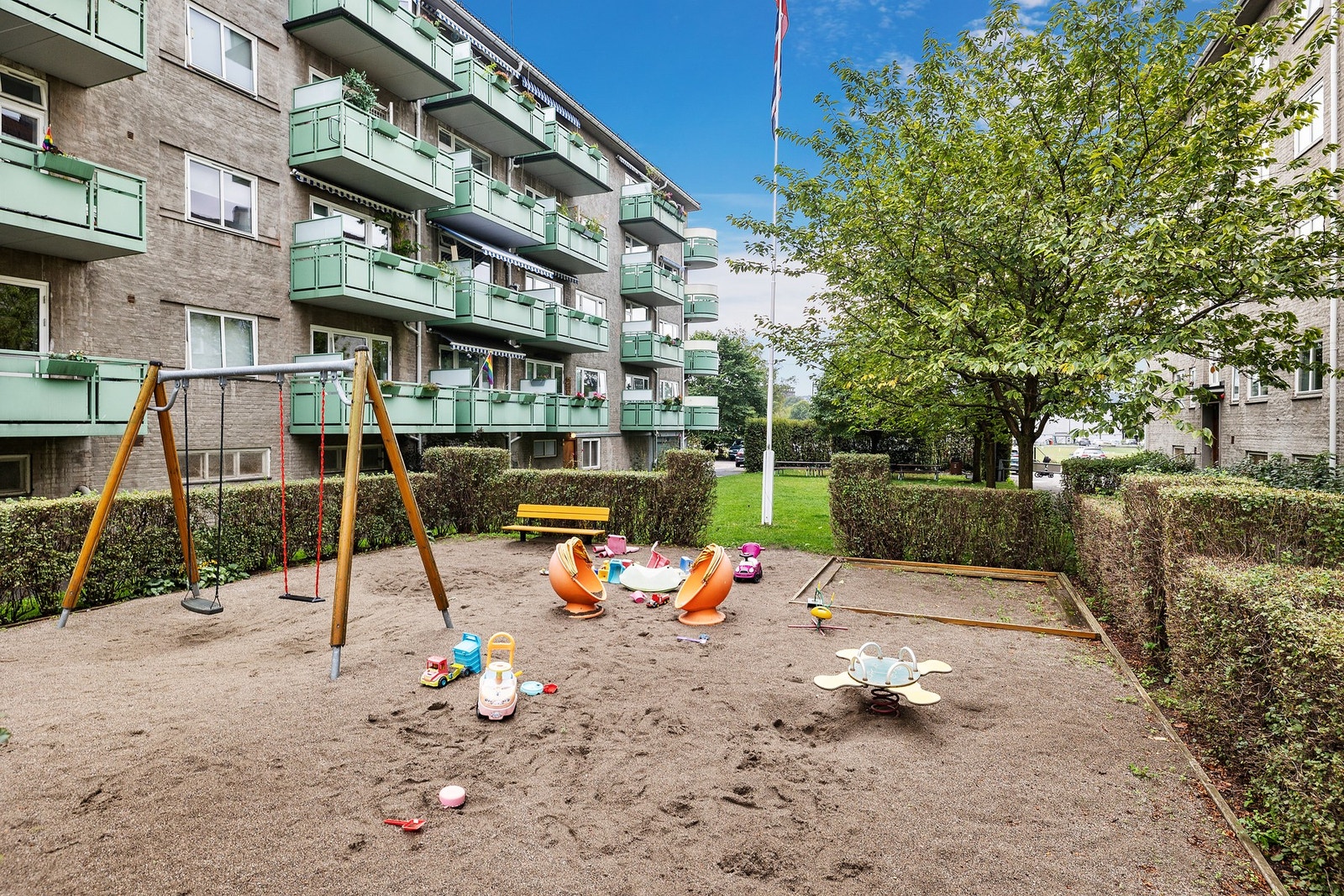 Sommerbilde fra fellesområdet. Galleribilde