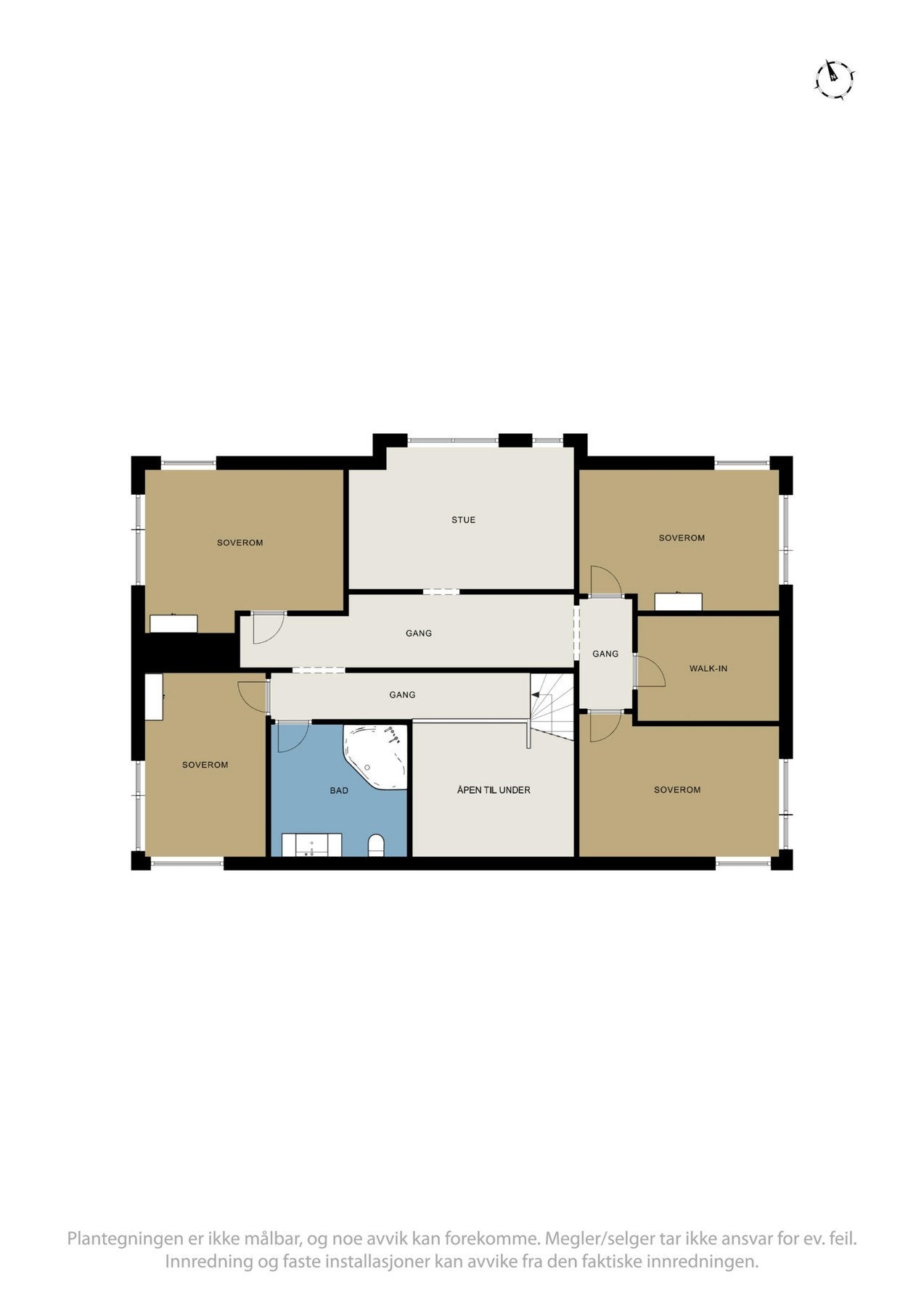 Plantegning 2. etasje Galleribilde