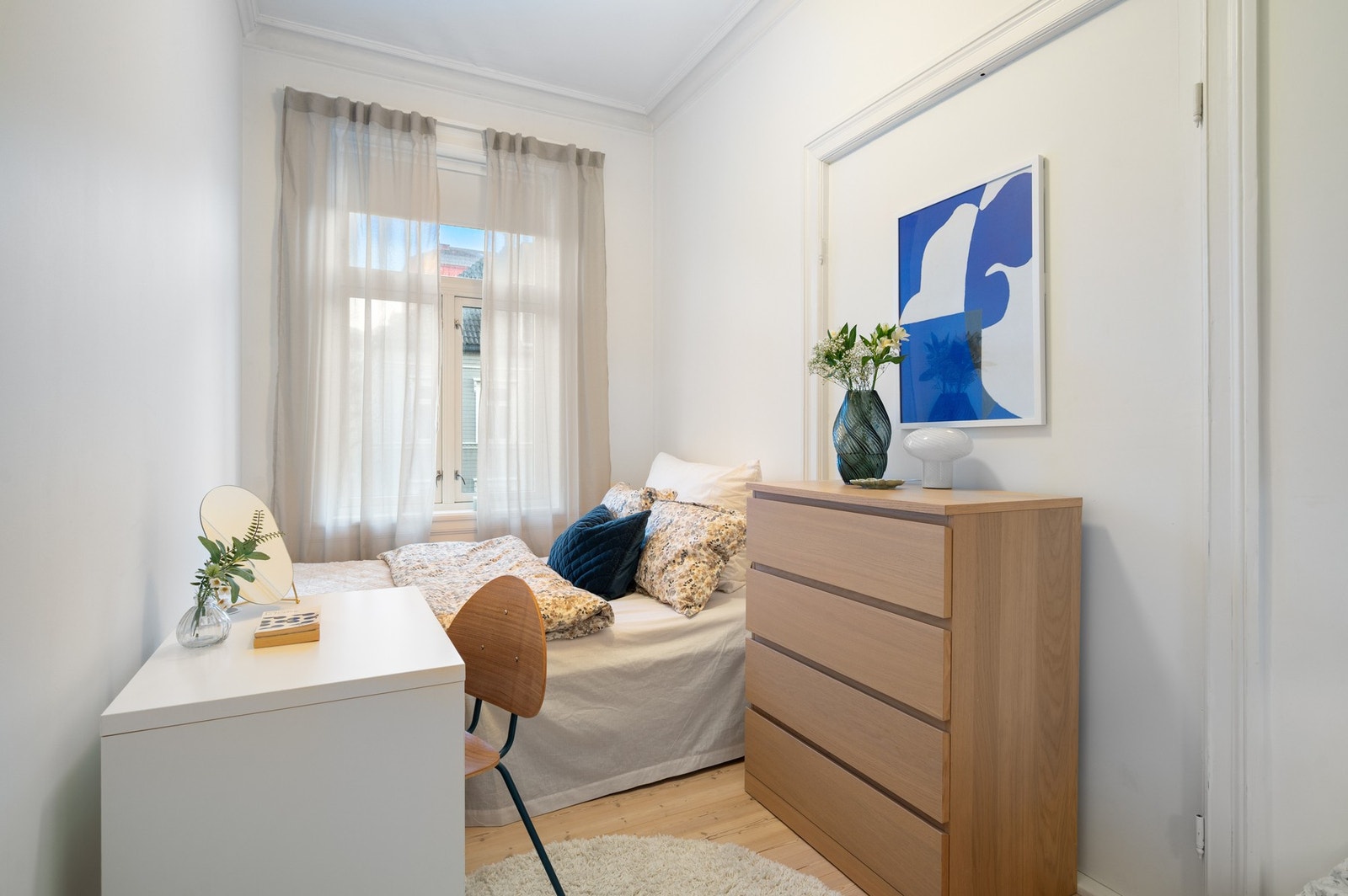 Soverom på 7,9 kvadratmeter. Galleribilde