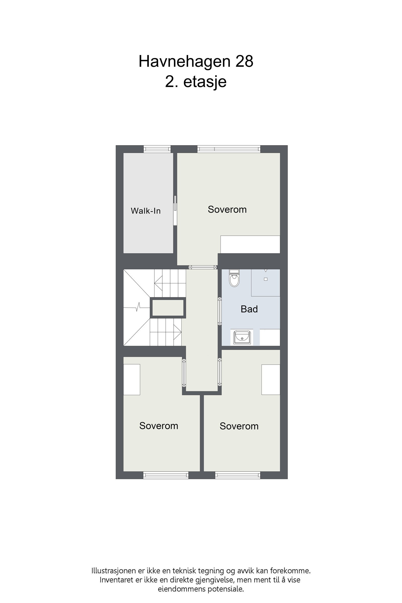 Plantegning 2. etasje. Galleribilde