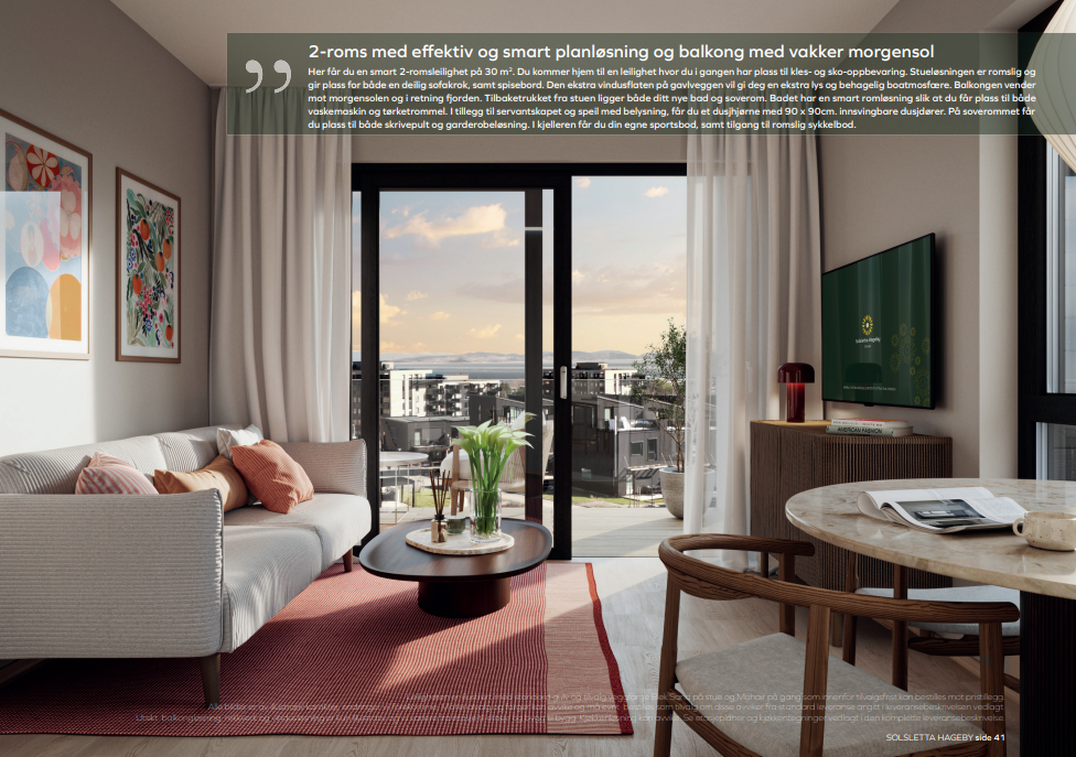 Leiligheten holder en gjennomgående pen standard. Det er parkett på gulv, fjernvarme, balansert ventilasjon og mye mer! Galleribilde