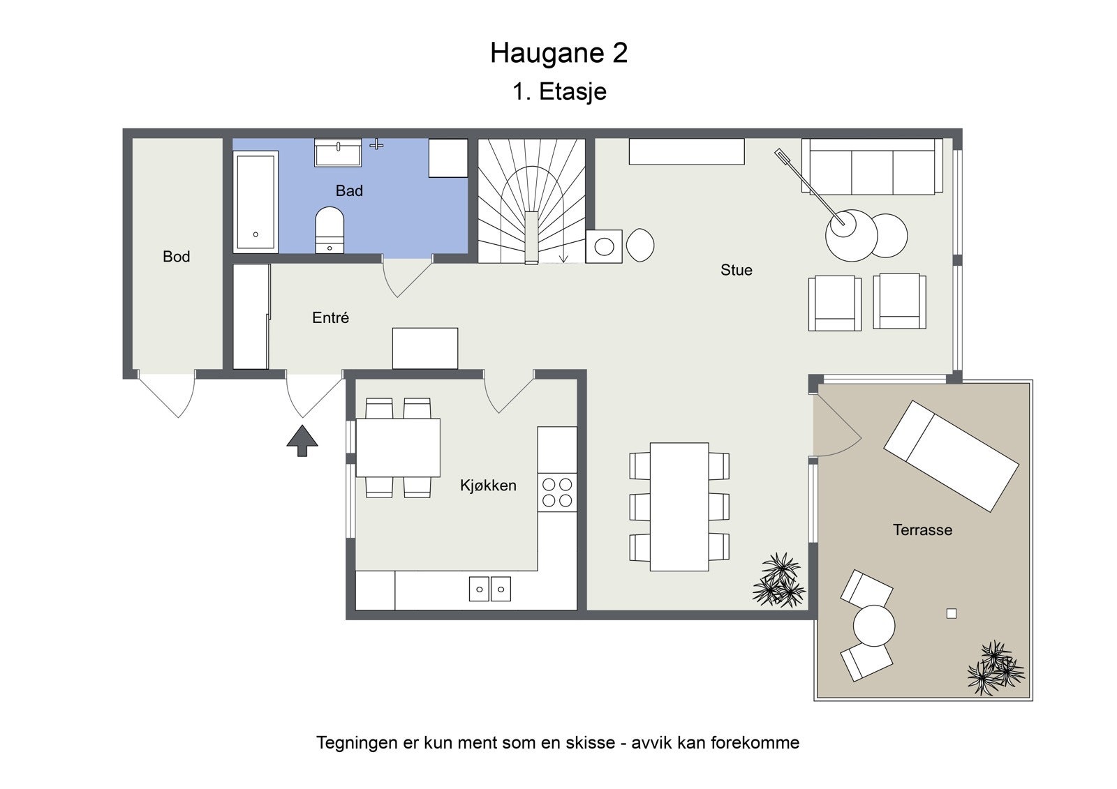 Planløsning - 1. Etasje Galleribilde