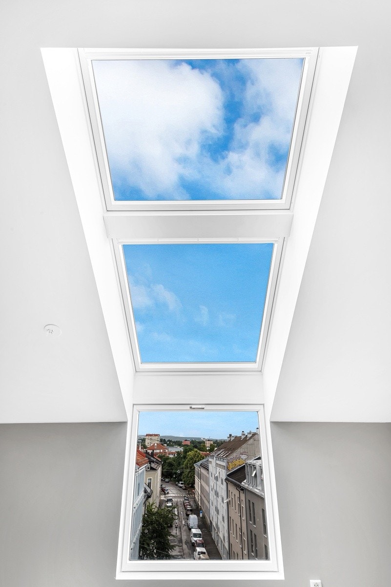 Stort stue vindu Galleribilde