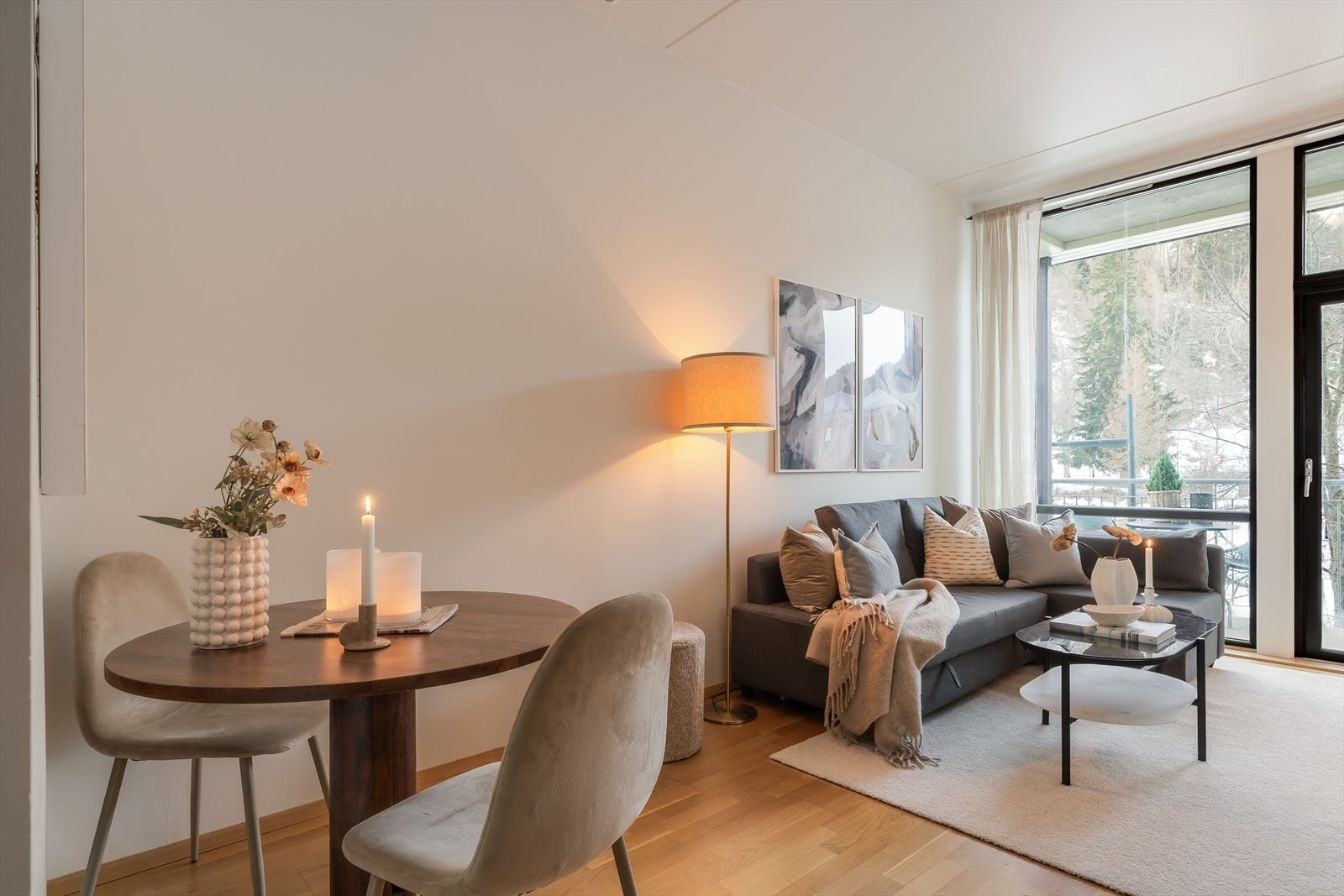 Felleskostnadene inkluderer blant annet TV/internett, vaktmestertjenester og felles husforsikring. Galleribilde