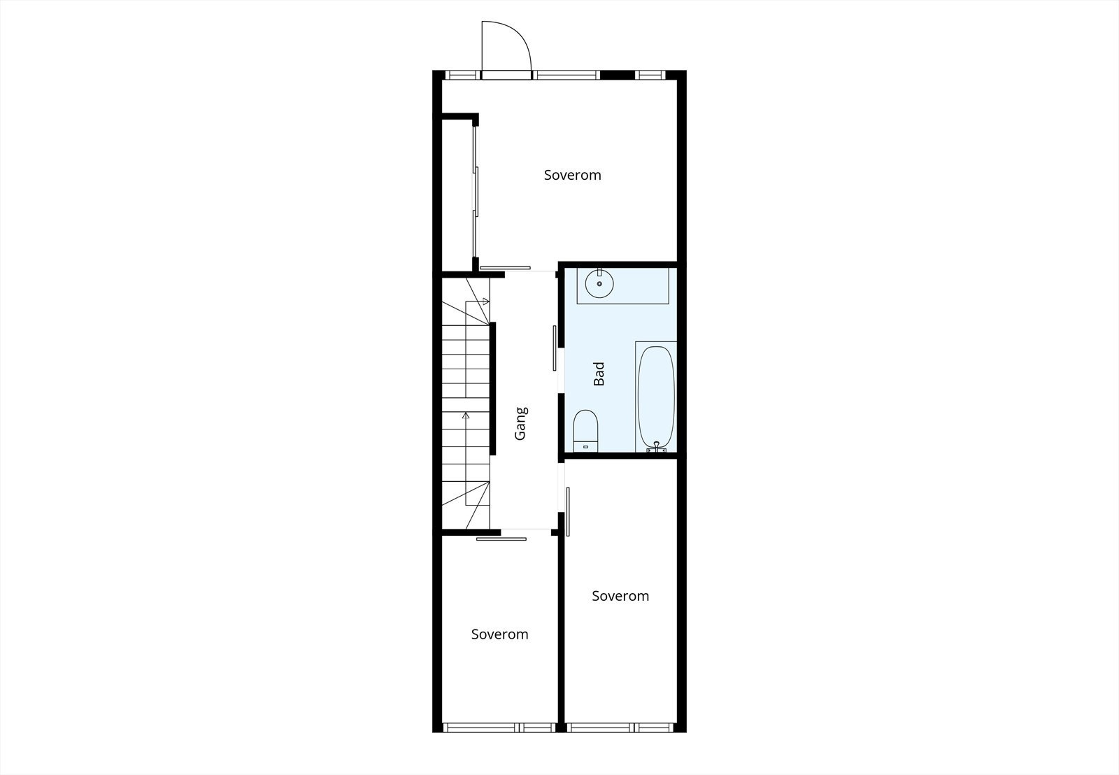 Plantegning 2. etasje Galleribilde