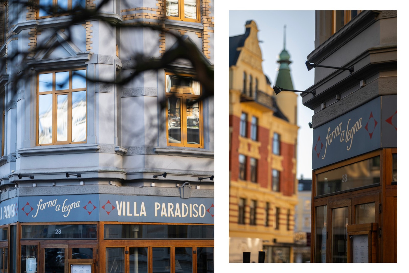 Villa Paradiso er en av byens mest populære Italienske restauranter og den ligger rett utenfor døren til oppgangen. Galleribilde