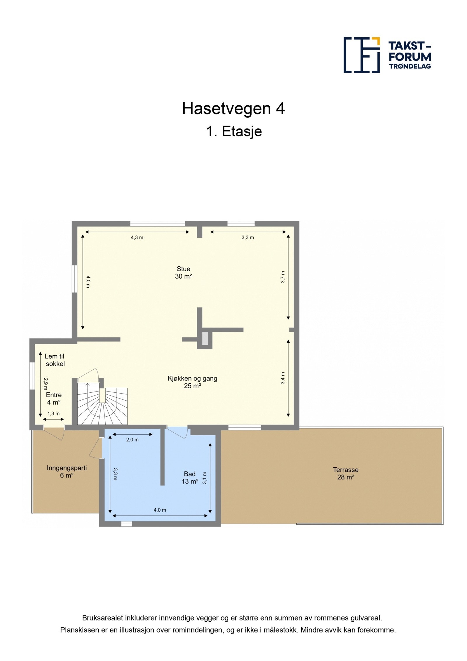 Planskisse første etasje. Galleribilde