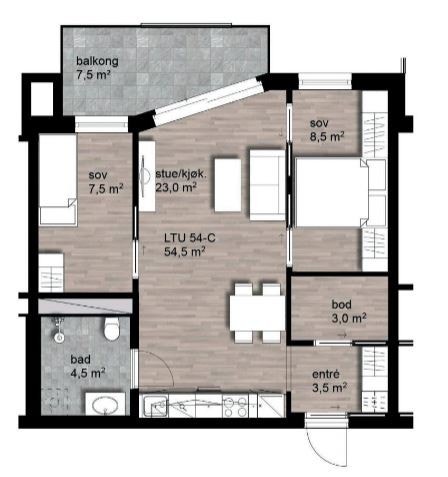 Plantegning Galleribilde