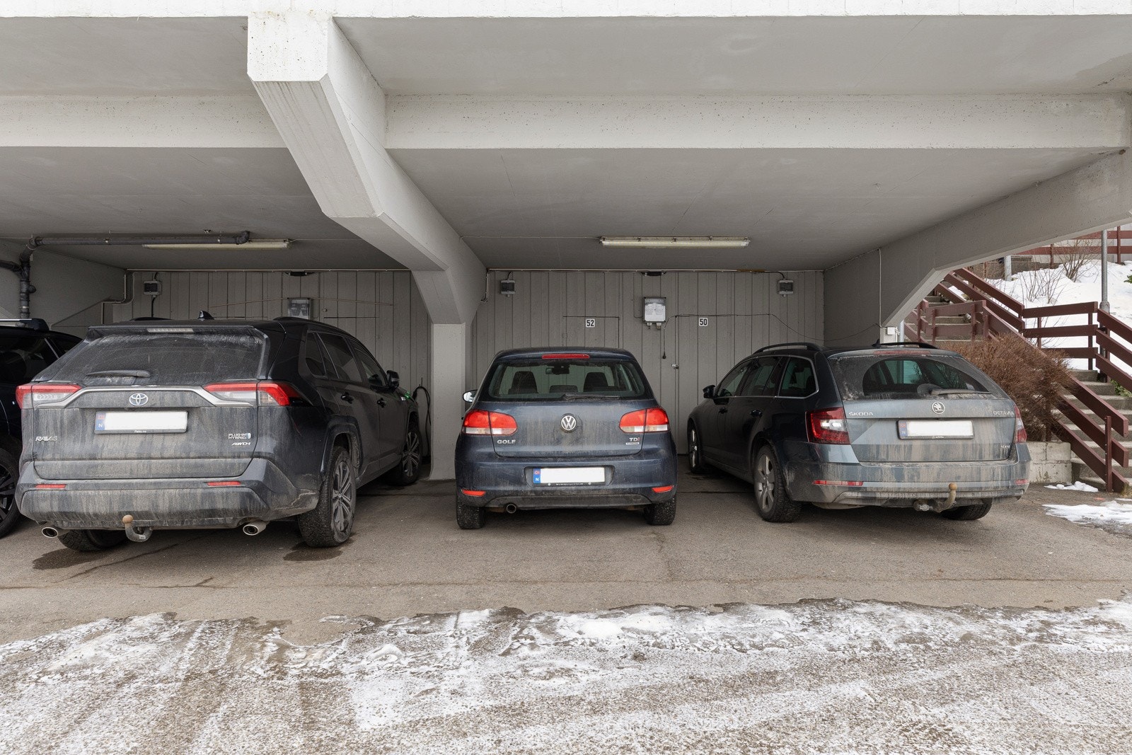 P-plass i felles anlegg Galleribilde